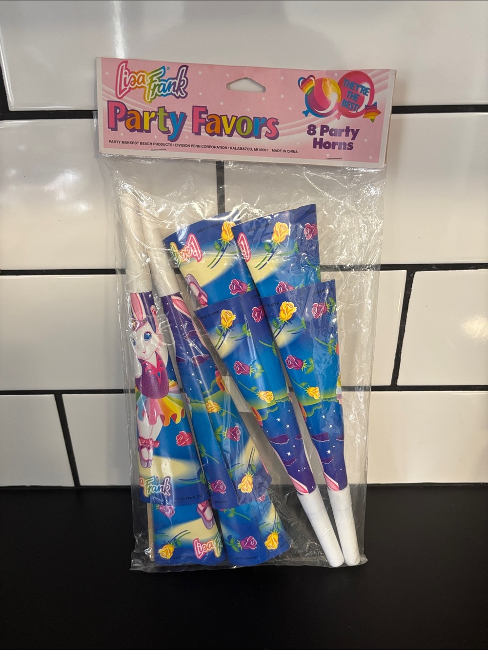 Lisa Frank Ballerina Bunnies Party Horns